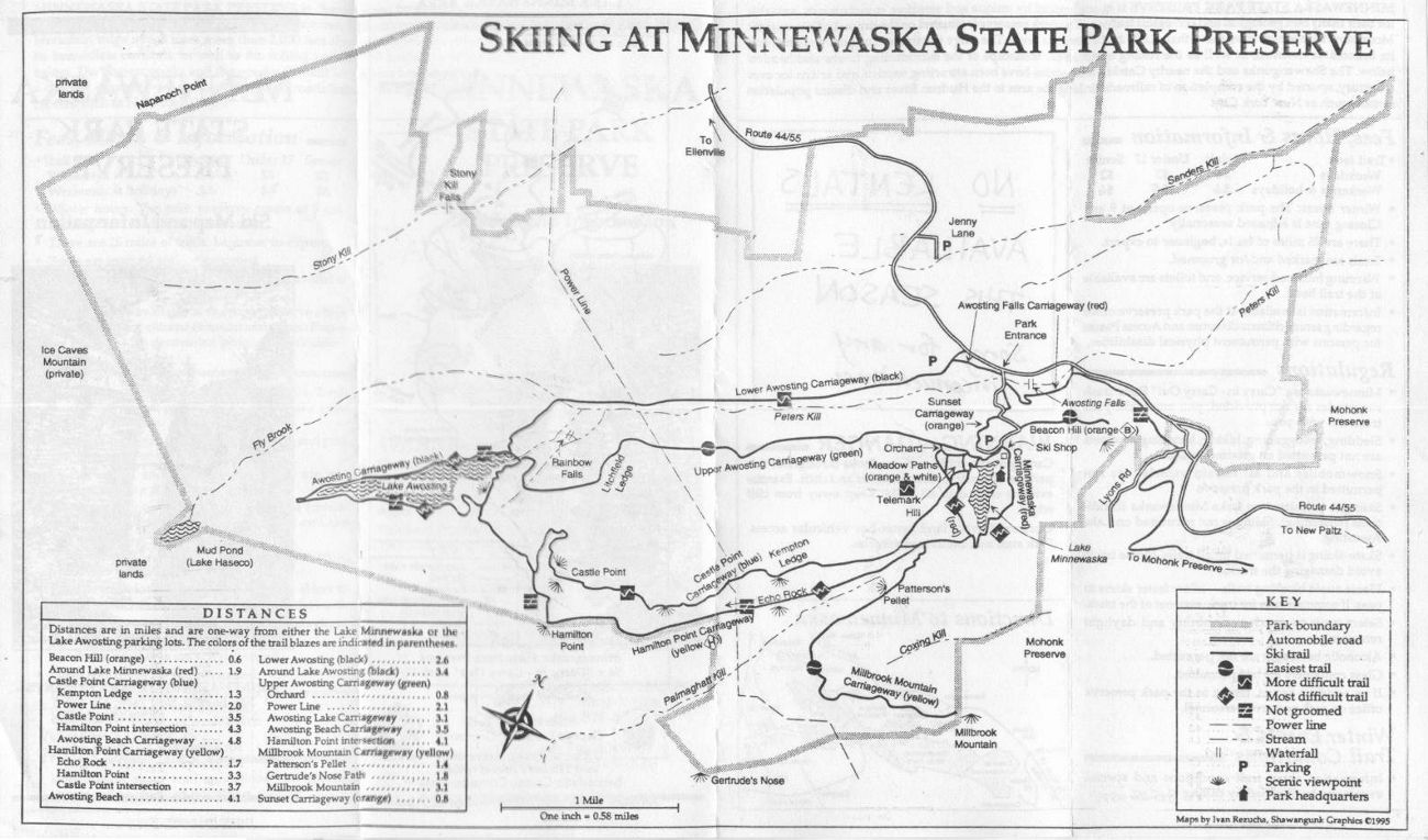 Ski Pamphlet Map